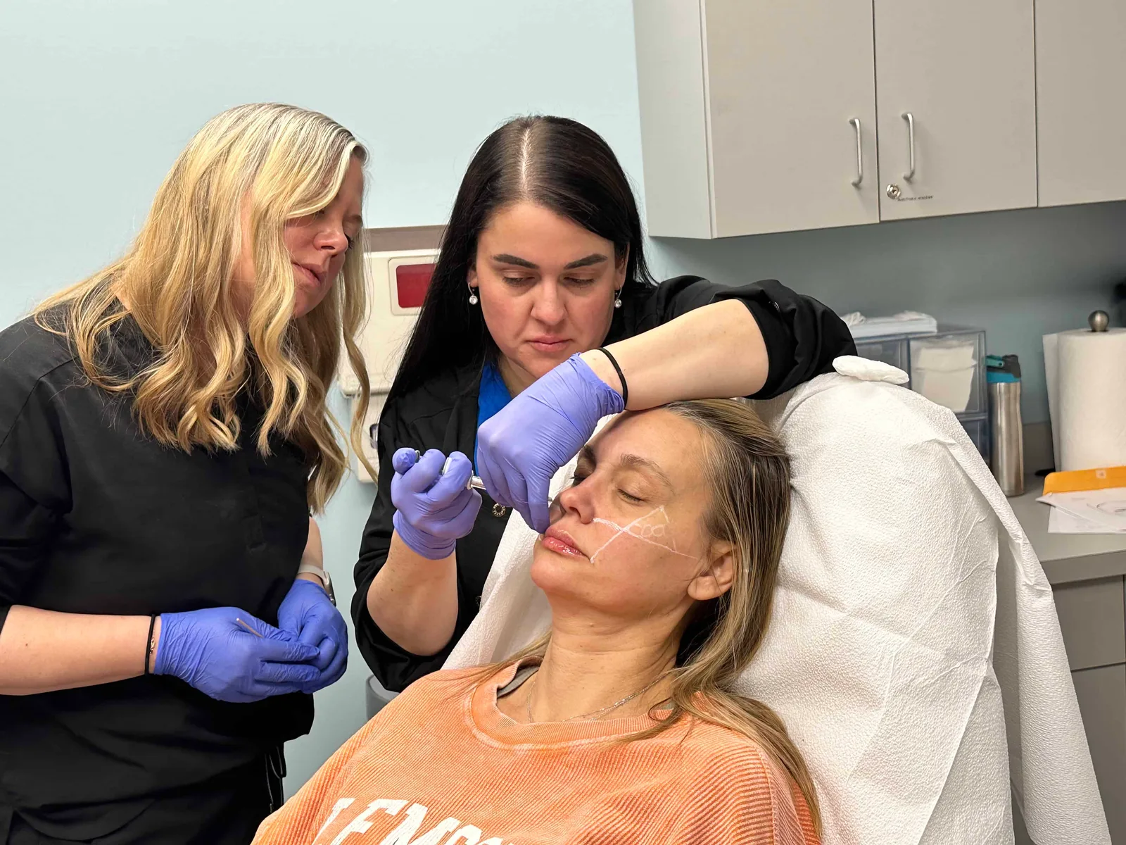 Hands-on practice with instructor guidance at Injectable Academy®