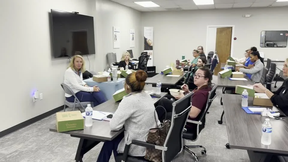 Class participants seated together during an Academy discussion